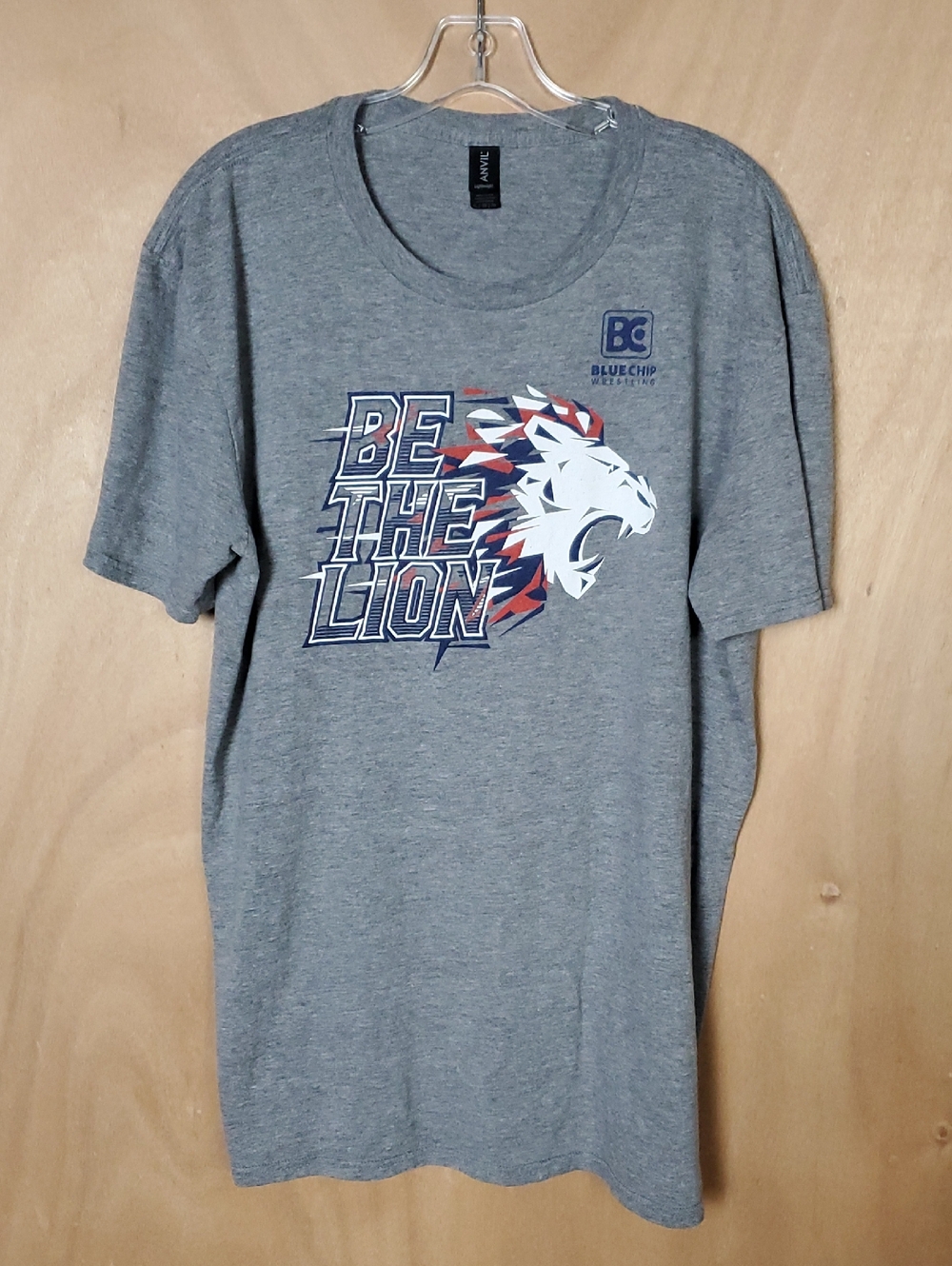 Blue Chip Wrestling "BE THE LION" T Shirt Size XL